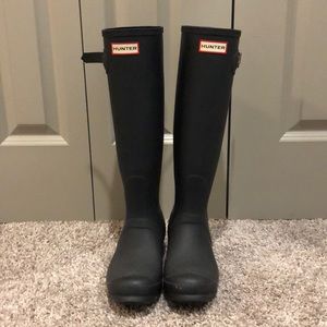 Black Size 8 Hunter Boots